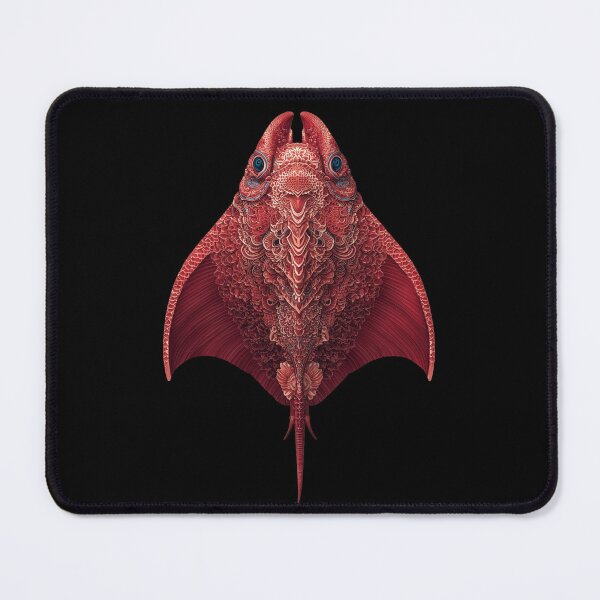 Item preview, Intricate Red Eagle Ray - Japanese Ornamental Style Art designed and sold by Skyburial.