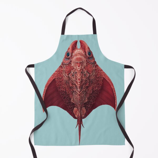 Item preview, Intricate Red Eagle Ray - Japanese Ornamental Style Art designed and sold by Skyburial.
