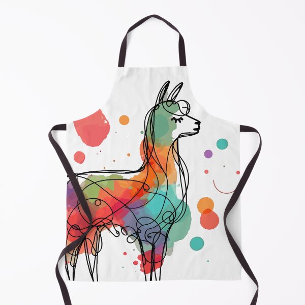 Item preview, Artistic Colorful Llama Painting designed and sold by Fabrikola.