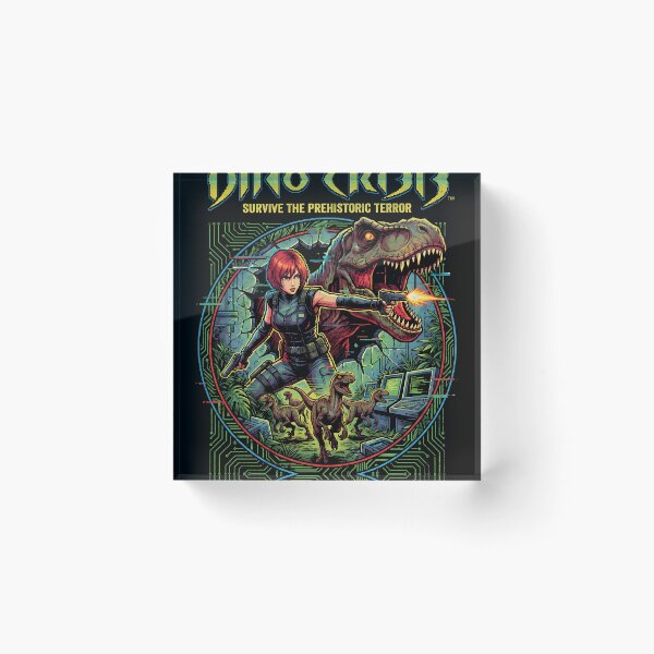 Item preview, Dino Crisis 1999 Cover Art Velociraptor Claw Bloody Foot Portrait designed and sold by Senpaiwaves.