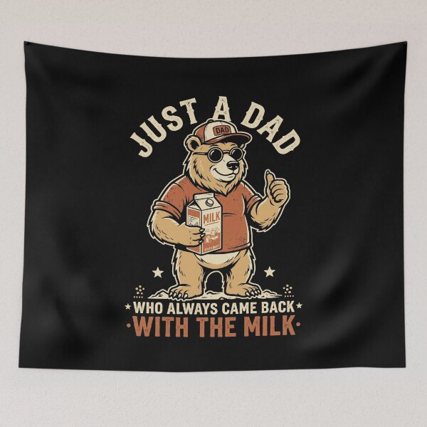 Item preview, Just A Dad Who Always Came Back With The Milk Funny Father Parenthood designed and sold by SofenArt.
