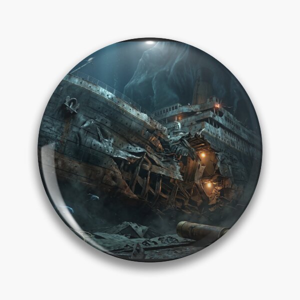 Item preview,  RMS Titanic Iceberg Collision Epic Cinematic - Deep Sea Shipwreck Art designed and sold by islam gamal.