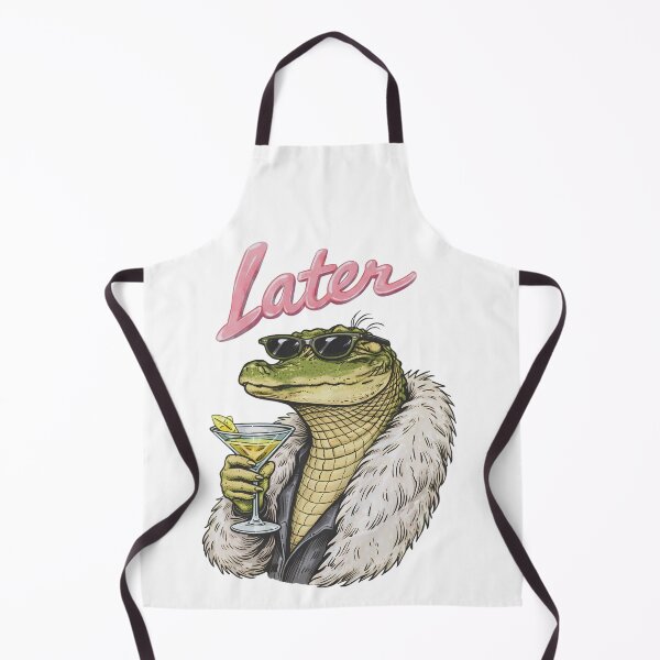 Item preview, Later Alligator Fur Coat Retro Humor designed and sold by InfiniteOrbit.