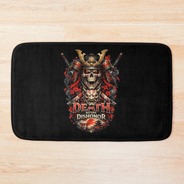 Item preview, Samurai Skull Warrior | Death Before Dishonor Japanese Premium Dark Art designed and sold by zenithviv.