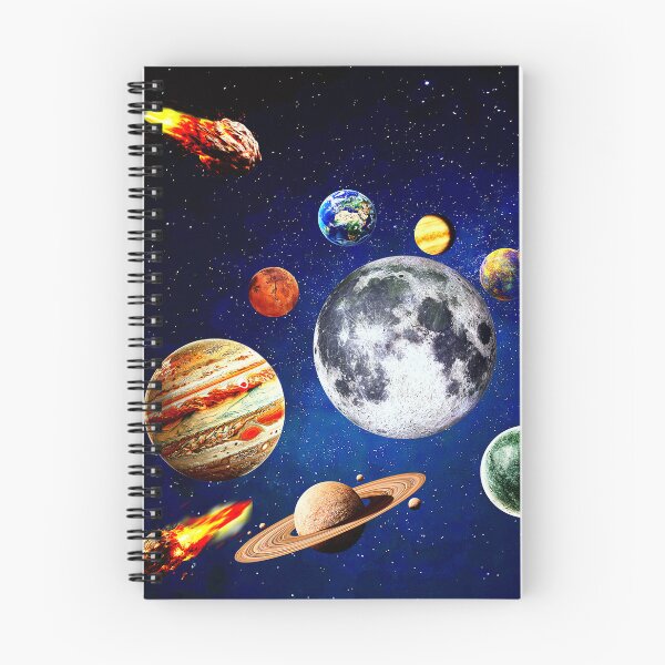 Item preview, cosmic planets alignment around the moon designed and sold by FahdSpaceArt.