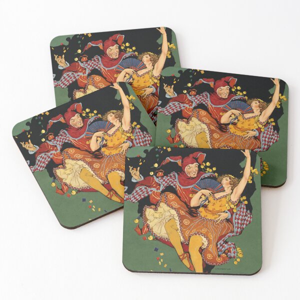 Item preview, Vintage Art Deco Carnival Dancers Illustration for Retro Theater Decor Lovers designed and sold by RickE.