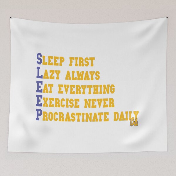 Item preview, SLEEP Acronym Sleep First Lazy Always Varsity Typography Streetwear Graphic designed and sold by DesignArtist.ia.