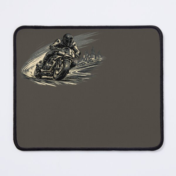 Item preview, Aggressive Night Speed Motorcycle Rider - Dynamic Retro Emblem designed and sold by SilentPowerArt.