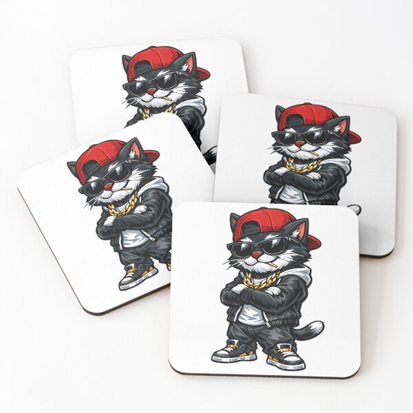 Item preview, Street Boss Cat – Cool Gangster Cartoon Cat with Sunglasses designed and sold by ArtistryPulse90.
