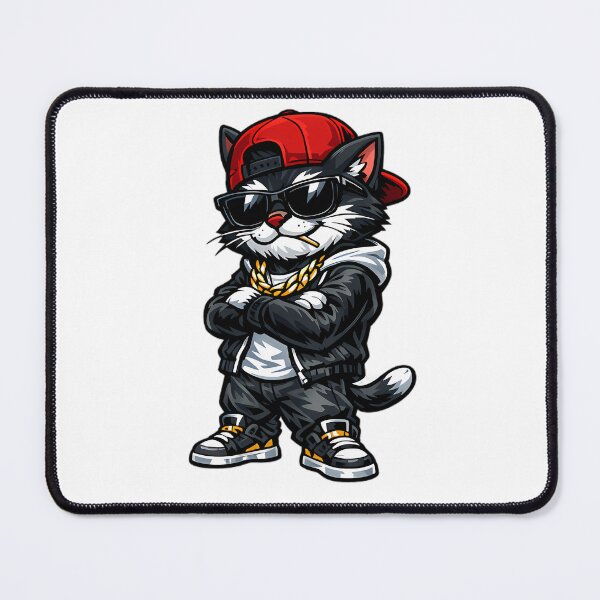 Item preview, Street Boss Cat – Cool Gangster Cartoon Cat with Sunglasses designed and sold by ArtistryPulse90.