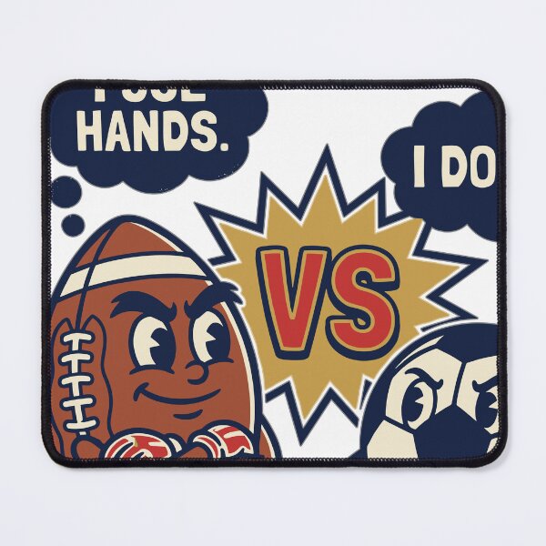 Item preview, American Football vs Soccer VS Badge V2 designed and sold by 1RSN.
