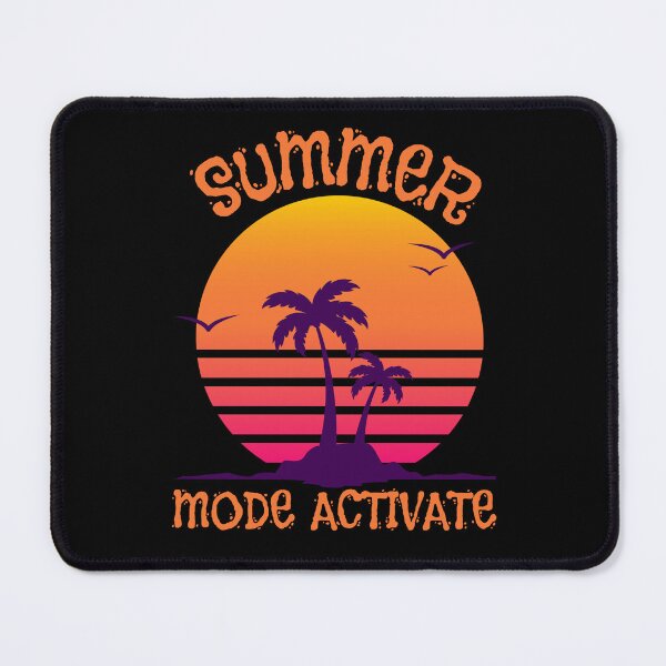 Item preview, Summer Mode Activate Retro Synthwave Sunset designed and sold by WildTrace.