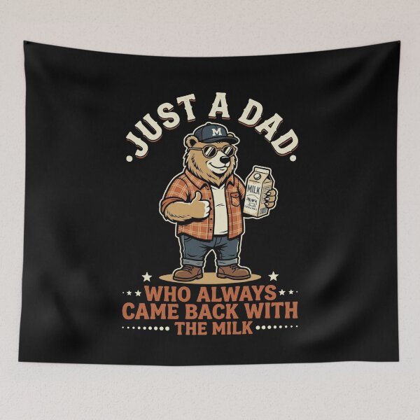 Item preview, Just A Dad. Who Always Came Back With The Milk Funny Father Fatherhood Gift designed and sold by SofenArt.