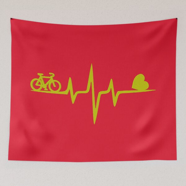 Artikelvorschau, Cycling Heartbeat – Ride for Life entworfen und verkauft von Catfcreations.