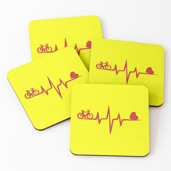 Item preview, Red cycling Heartbeat – Ride for Life designed and sold by Catfcreations.