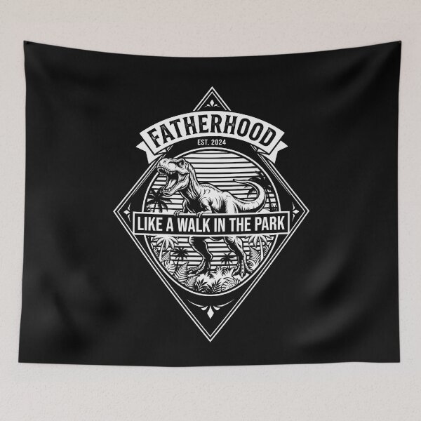 Item preview, Fatherhood Est 2024 Like A Walk In The Park Funny Dinosaur Dad designed and sold by SofenArt.