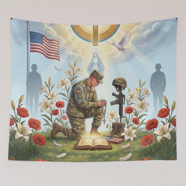 Item preview, Catholic Infantry Memorial Tribute designed and sold by Omni Craft .