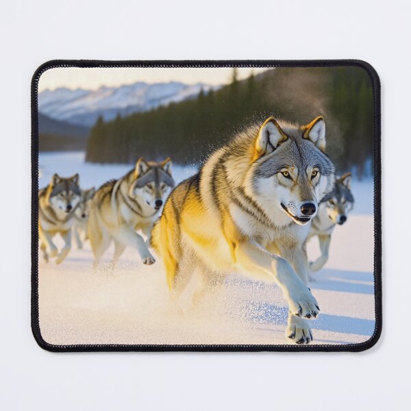 Item preview, pack of wolves gallops designed and sold by psychoshadow.