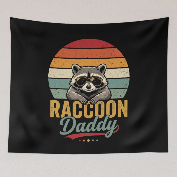 Item preview, Raccoon Daddy Raccoon Lover Dad Father Animal Owner designed and sold by SofenArt.