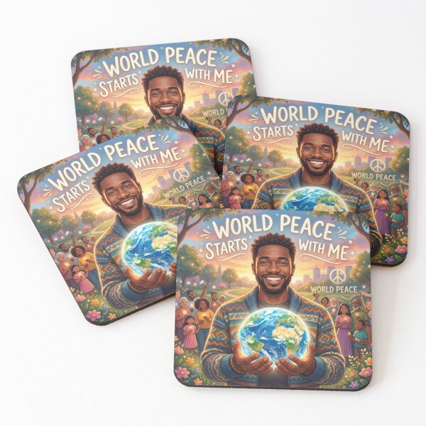 Item preview, AI Art - World Peace Starts with Me designed and sold by Whimsyful Designs.