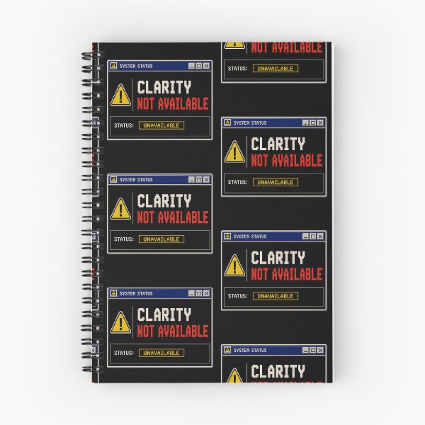 Item preview, Clarity Not Available – Retro System Status Humor Design designed and sold by Mad Factory Designs.