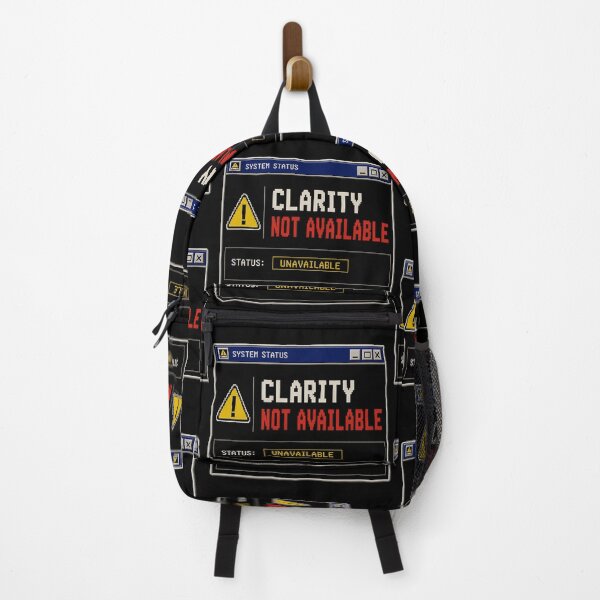 Item preview, Clarity Not Available – Retro System Status Humor Design designed and sold by Mad Factory Designs.