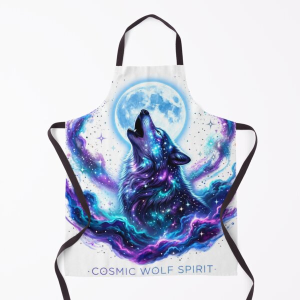 Item preview, Cosmic Wolf Spirit – Galaxy Moon Wolf Artwork designed and sold by LevelUpReads.