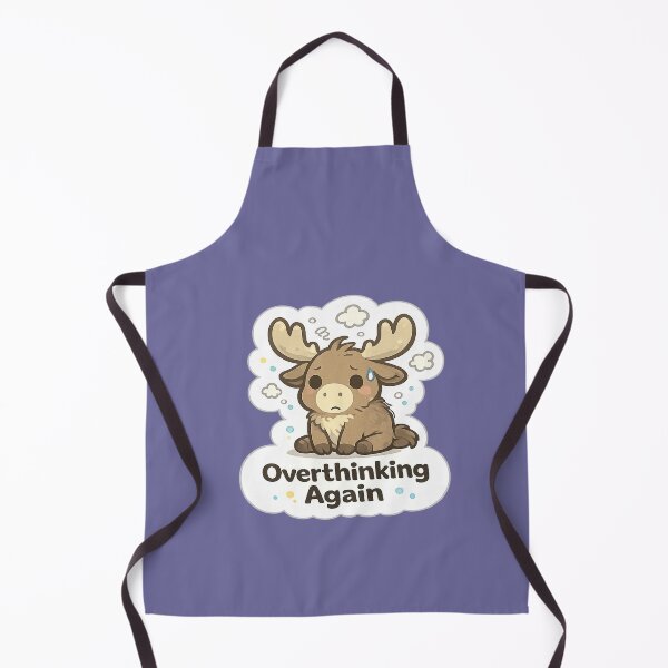 Item preview, Overthinking Again Moose Meme | Cute Relatable Anxiety Sticker Design designed and sold by BabyStark.