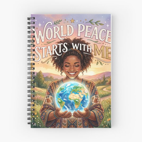 Item preview, AI Art - World Peace Starts with Me designed and sold by Whimsyful Designs.