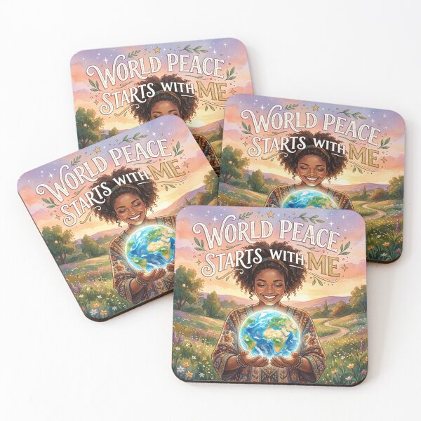 Item preview, AI Art - World Peace Starts with Me designed and sold by Whimsyful Designs.
