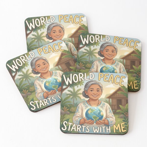 Item preview, AI Art - World Peace Starts with Me designed and sold by Whimsyful Designs.