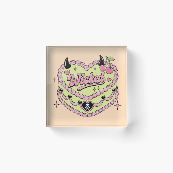 Item preview, Wicked Heart Cake Graphic Tee – Cute Goth Coquette Y2K Aesthetic Design designed and sold by TheStephanieRome.