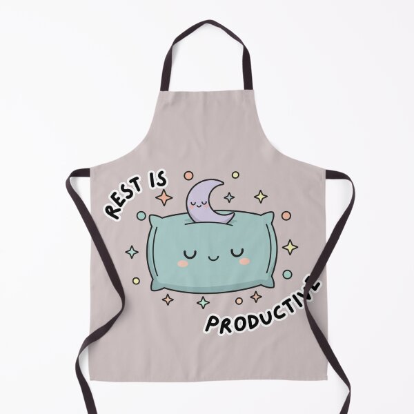 Item preview, Kawaii Sleepy Pillow - "Rest is Productive" designed and sold by SebastianSpace.