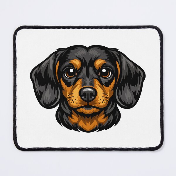 Item preview, Cartoon Dachshund Head – Detailed Dog Illustration designed and sold by PixelsAndJoy.