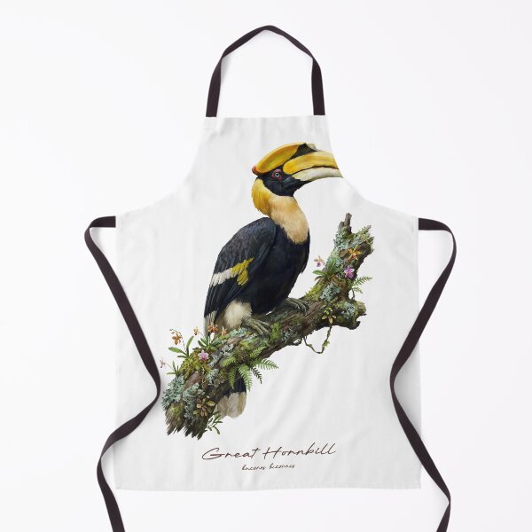 Item preview, Great Hornbill on Mossy Branch designed and sold by Takeda-art.