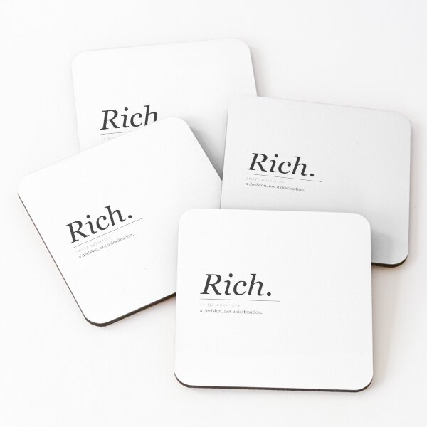 Item preview, Rich. — Minimalist Definition Poster designed and sold by CarsCommunity.
