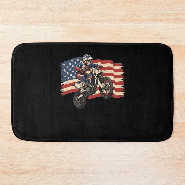 Item preview, Motocross 4th Of July Motorcycle US Flag Biker Men Boys 1776 designed and sold by clothesy7.