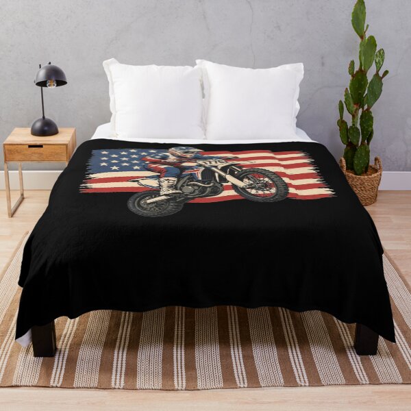 Item preview, Motocross 4th Of July Motorcycle US Flag Biker Men Boys 1776 designed and sold by clothesy7.