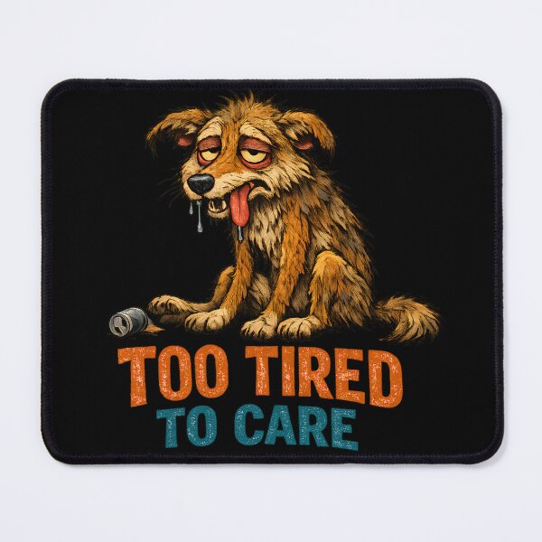 Item preview, Too Tired To Care – Funny Exhausted Coyote Vintage Style designed and sold by MattyManiac.