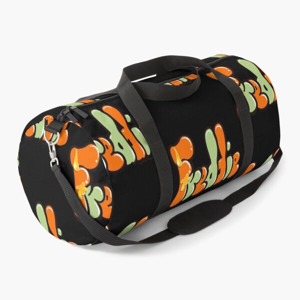 Item preview, Freddie Name Graffiti Throwie Orange Sage Green liquid drip effect Street Art designed and sold by Artonmytee.