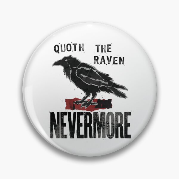 Item preview, Edgar Allan Poe Nevermore Distressed Paper Raven designed and sold by Fenay Designs.