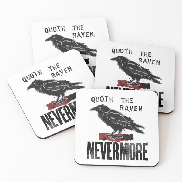 Item preview, Edgar Allan Poe Nevermore Distressed Paper Raven designed and sold by Fenay Designs.