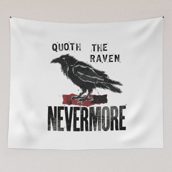 Item preview, Edgar Allan Poe Nevermore Distressed Paper Raven designed and sold by Fenay Designs.