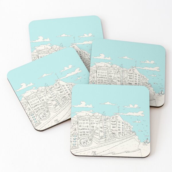 Item preview, A city by the sea designed and sold by La Seconde Vie de Suzie.