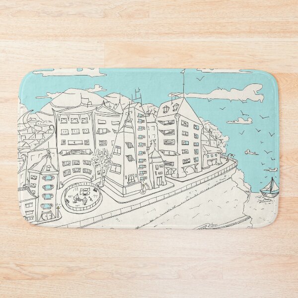 Item preview, A city by the sea designed and sold by La Seconde Vie de Suzie.