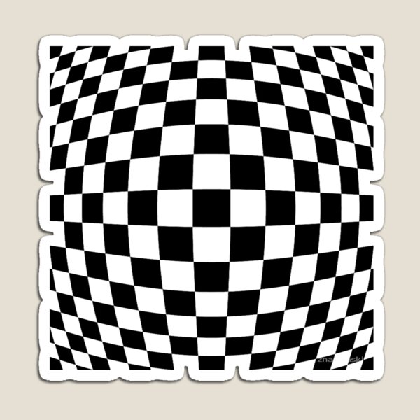 #black, #white, #chess, #checkered, #pattern, #flag, #board, #abstract, #chessboard, #checker, #square Magnet