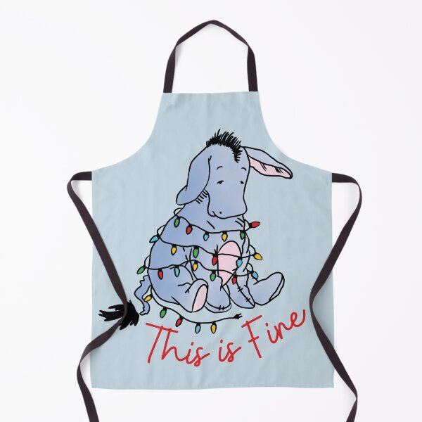 Item preview, Christmas Spirit Funny Classic Winnie The Pooh Eeyore This is Fine designed and sold by Sunsolico.