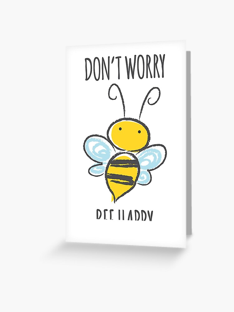 Écusson Thermocollant Don't Worry Bee Happy