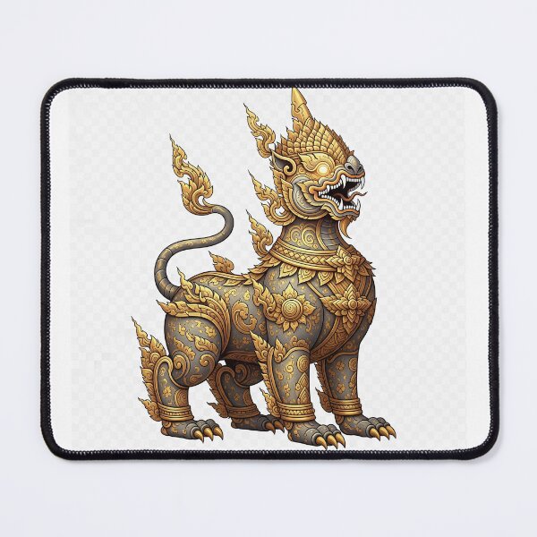 Item preview, Majestic Golden Thai Singha - Chalermchai Kositpipat Style - Sacred Lion Art designed and sold by shikuldo7.