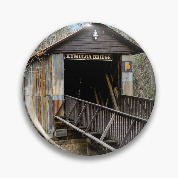Item preview, Kymulga Covered Bridge sticker designed and sold by gotucoveredart.